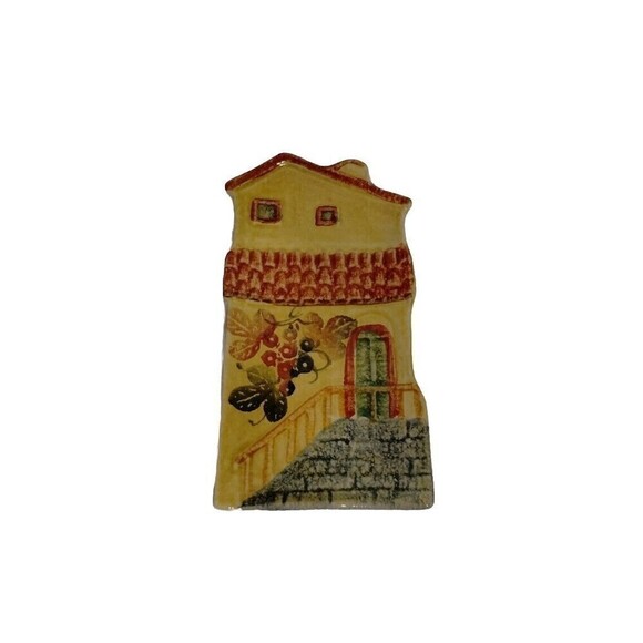 Vintage Italy Wall‎ Placques Home Front Door  With grape Vines Rectangle Ceramic - Picture 4 of 6